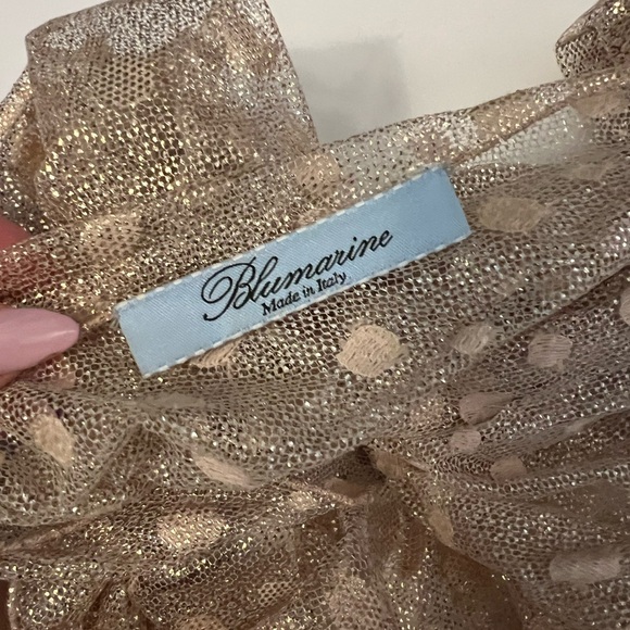 Blumarine BOW NECK ASHEER BLOUSE - Picture 3 of 6